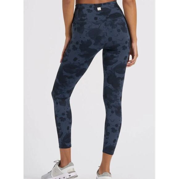 Vuori Studio Printed Legging Waterdrop Size Large Blue Black - Picture 2 of 5
